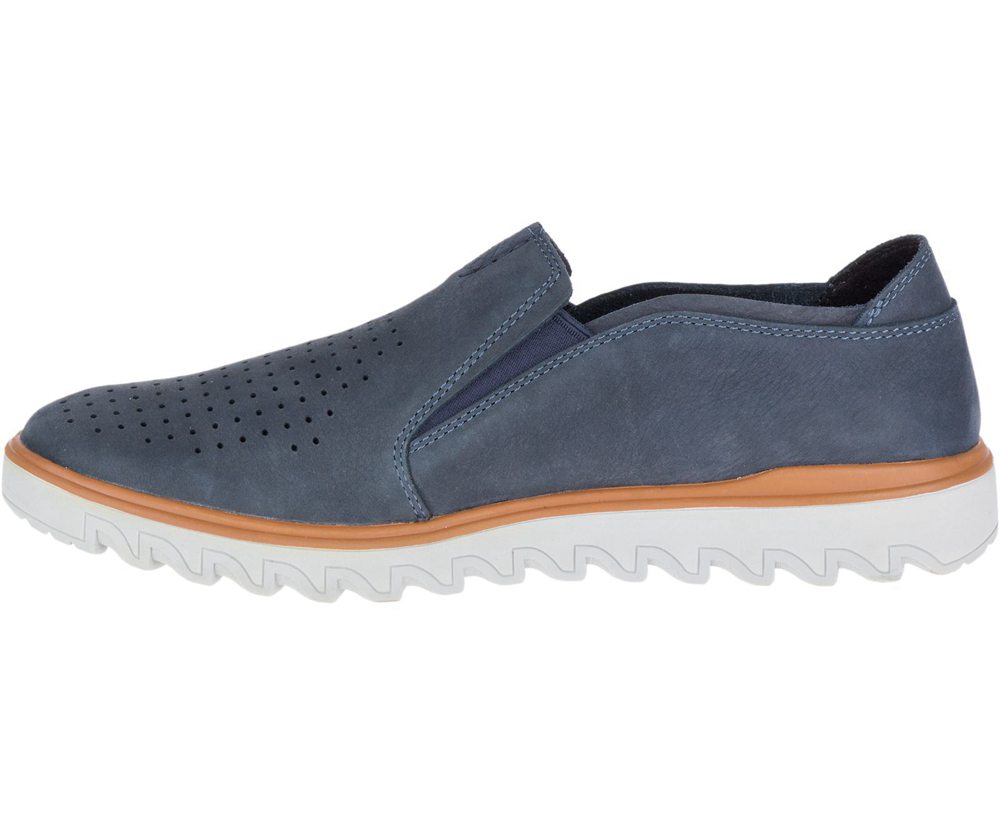 Slip On Homem - Merrell Downtown Moc - Azul Marinho - XJF465187